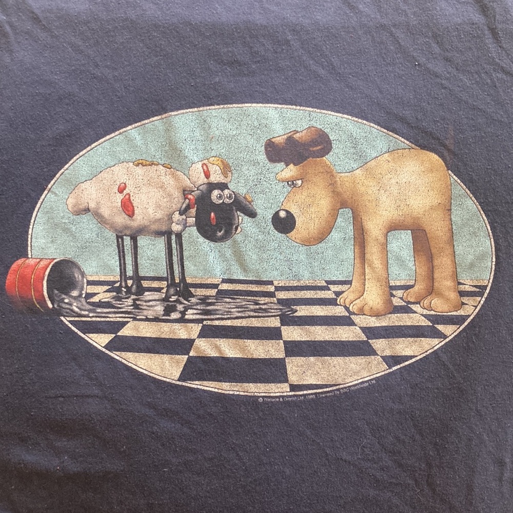 Vintage Wallace&Gromit Lamb Shirt